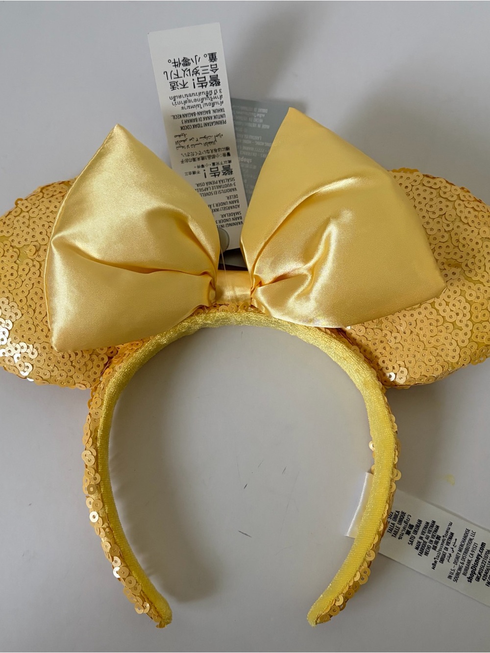 Disney Minnie Mouse Pastel Yellow Ear Headband